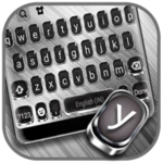 Logo of Metallic Silver Keyboard Backg android Application 